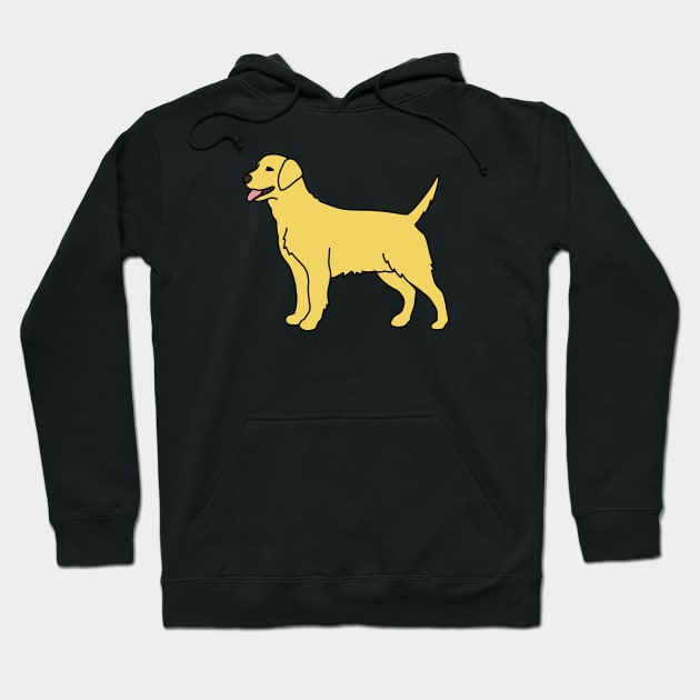 Yellow Labrador Hoodie by Kelly Louise Art